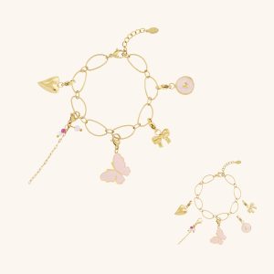armband schakelarmband vlinder